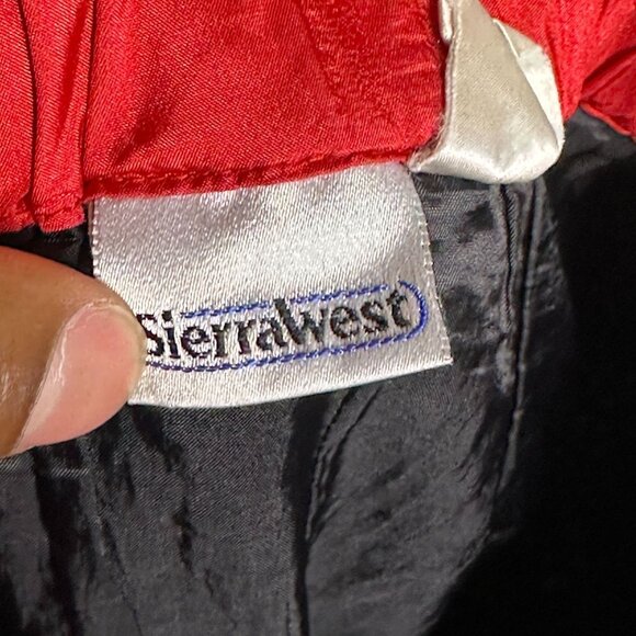 Sierra West Goretex Straight Fit Pant Women M Snow Ski VTG 90s Boarding Red Slim - Picture 5 of 16